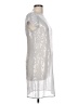 Unbranded Metallic Silver Cocktail Dress Size L (estimated) - photo 4