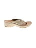 Naya 100% Leather Tan Flip Flops Size 7 1/2 (wide) - photo 1