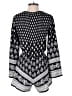 Bebop 100% Polyester Paisley Black Romper Size S - photo 2