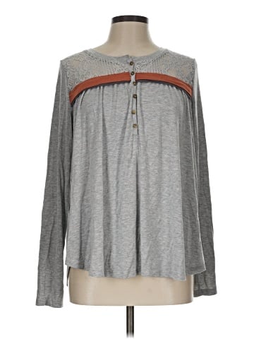 Hem & Thread Long Sleeve Top (view 1)