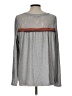 Hem & Thread Gray Long Sleeve Top Size L - photo 2