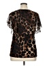 Adele & May Animal Print Brown Short Sleeve Blouse Size XL - photo 2