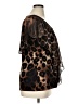Adele & May Animal Print Brown Short Sleeve Blouse Size XL - photo 4