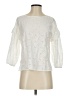 Chenault 100% Cotton Ivory 3/4 Sleeve Blouse Size XS - photo 1