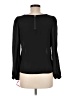Xhilaration 100% Polyester Black Long Sleeve Blouse Size M - photo 2
