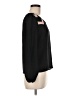 Xhilaration 100% Polyester Black Long Sleeve Blouse Size M - photo 4