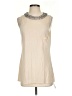 Haute Hippie 100% Modal Ivory Sleeveless Top Size S - photo 1