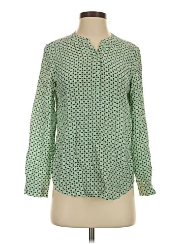 Joie Long Sleeve Silk Top (view 1)