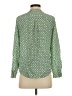 Joie 100% Silk Print Green Long Sleeve Silk Top Size XS - photo 2
