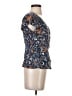 Lucky Brand Blue Short Sleeve Blouse Size XS - photo 4