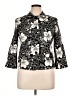 Croft & Barrow Print Black Jacket Size 14 - photo 1
