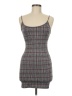 Bear Dance Plaid Gray Cocktail Dress Size M - photo 1