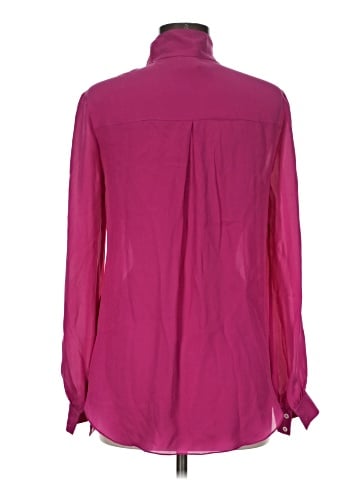 Haute Hippie Long Sleeve Silk Top (view 2)