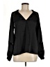 Caballero 100% Polyester Black Long Sleeve Blouse Size M - photo 1