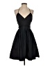 BCBGMAXAZRIA 100% Polyester Solid Black Cocktail Dress Size 2 - photo 1