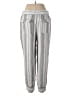 Per Se Stripes Gray Linen Pants Size M - photo 2