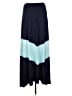 AB Studio Color Block Blue Casual Skirt Size M - photo 1
