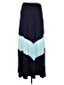 AB Studio Color Block Blue Casual Skirt Size M - photo 2