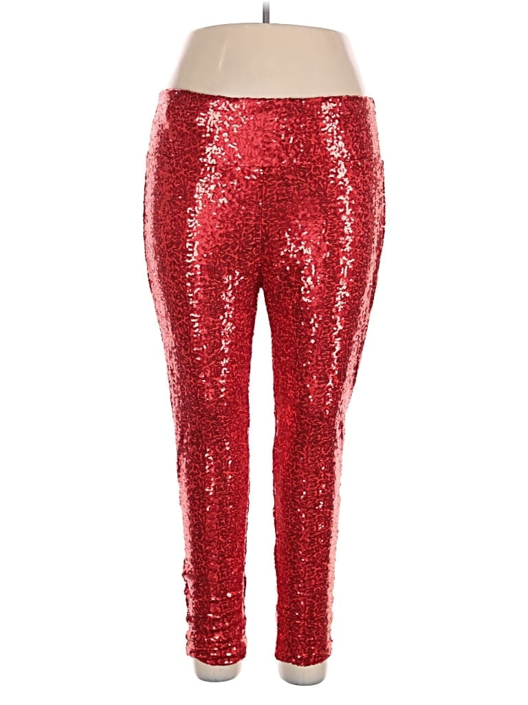 Pre-owned Tipsy Elves Active Pants In Red