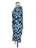Veronica M. Chevron-herringbone Blue Casual Dress Size L - photo 5
