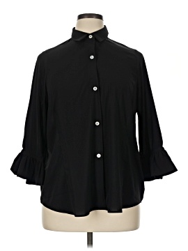 Gretchen Scott Designs 3/4 Sleeve Button Down Shirt