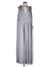 Eliza J Silver Gray Casual Dress Size 22 - photo 1