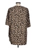 Unbranded Animal Print Tan Short Sleeve Blouse Size L - photo 2