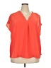Banana Republic 100% Polyester Orange Short Sleeve Blouse Size XXL - photo 1
