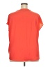Banana Republic 100% Polyester Orange Short Sleeve Blouse Size XXL - photo 2