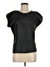 Unbranded Solid Black Short Sleeve Blouse Size M - photo 1
