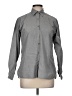 Lacoste Houndstooth Gray Long Sleeve Button-Down Shirt Size 8 - photo 1