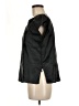 Unbranded Solid Black Short Sleeve Blouse Size M - photo 5