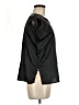 Unbranded Solid Black Short Sleeve Blouse Size M - photo 4