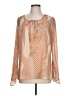Fashion Bug 100% Polyester Orange Long Sleeve Blouse Size L - photo 1