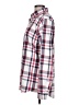 Express Checkered-gingham Red Long Sleeve Button-Down Shirt Size L - photo 5