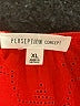 Perseption Concept Red 3/4 Sleeve Blouse Size XL - photo 7