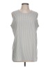 Athleta Silver Sleeveless T-Shirt Size L - photo 1