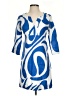 Boden Graphic Blue Casual Dress Size 2R - photo 1
