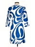 Boden Graphic Blue Casual Dress Size 2R - photo 2