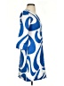 Boden Graphic Blue Casual Dress Size 2R - photo 4