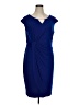 Connected Apparel Blue Cocktail Dress Size 16W  - photo 1