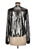 Guess Metallic Silver Long Sleeve Blouse Size M - photo 2