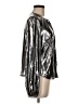 Guess Metallic Silver Long Sleeve Blouse Size M - photo 4