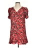 Parker 100% Silk Print Red Casual Dress Size XS - photo 1