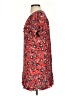 Parker 100% Silk Print Red Casual Dress Size XS - photo 5