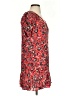 Parker 100% Silk Print Red Casual Dress Size XS - photo 4