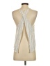 The Impeccable Pig 100% Rayon Tan Sleeveless Blouse Size S - photo 2