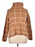 Ecowish Plaid Brown Turtleneck Sweater Size XL - photo 1