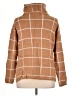 Ecowish Plaid Brown Turtleneck Sweater Size XL - photo 2