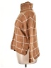 Ecowish Plaid Brown Turtleneck Sweater Size XL - photo 5